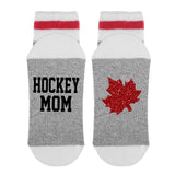 Hockey Mom Canadian Maple Leaf Lumberjack Socks - Sock Dirty To Me