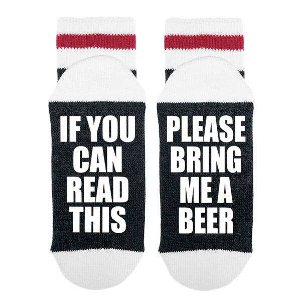 If You Can Read This Please Bring Me Beer Lumberjack Socks – Sock Dirty ...
