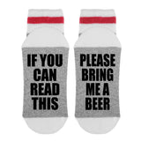 If You Can Read This Please Bring Me Beer Lumberjack Socks - Sock Dirty To Me