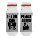 If You Can Read This Please Bring Me Rum Lumberjack Socks - Sock Dirty To Me