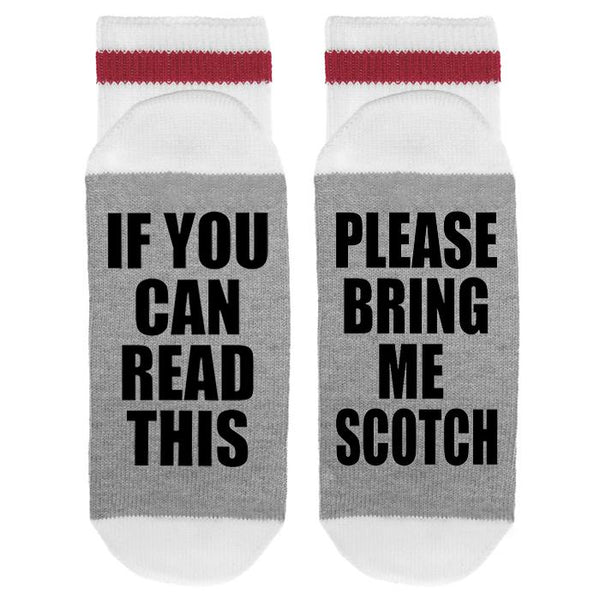 If You Can Read This Please Bring Me Scotch Lumberjack Socks - Sock Dirty To Me
