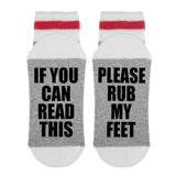 If You Can Read This Please Rub My Feet Lumberjack Socks - Sock Dirty To Me