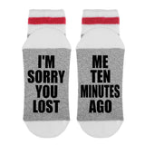 I'm Sorry You Lost - Me Ten Minutes Ago Lumberjack Socks - Sock Dirty To Me