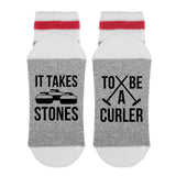 It Takes Stones To Be A Curler Lumberjack Socks - Sock Dirty To Me