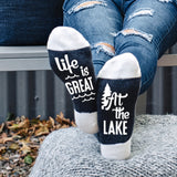 Life Is Great At The Lake Lumberjack Socks - Sock Dirty To Me