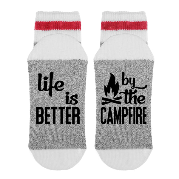 Life Is Better By The Campfire Lumberjack Socks - Sock Dirty To Me