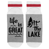 Life Is Great At The Lake Lumberjack Socks - Sock Dirty To Me