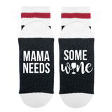 Mama Needs Some Wine Lumberjack Socks - Sock Dirty To Me