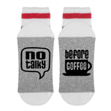 No Talky Before Coffee Lumberjack Socks - Sock Dirty To Me
