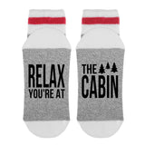 Relax You're At The Cabin Lumberjack Socks - Sock Dirty To Me