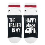 The Trailer Is My Happy Place Lumberjack Socks - Sock Dirty To Me