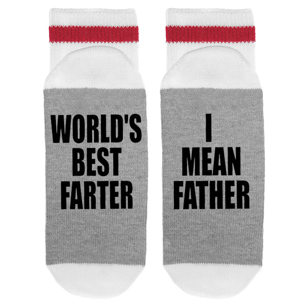 World's Best Farter I Mean Father Lumberjack Socks - Sock Dirty To Me